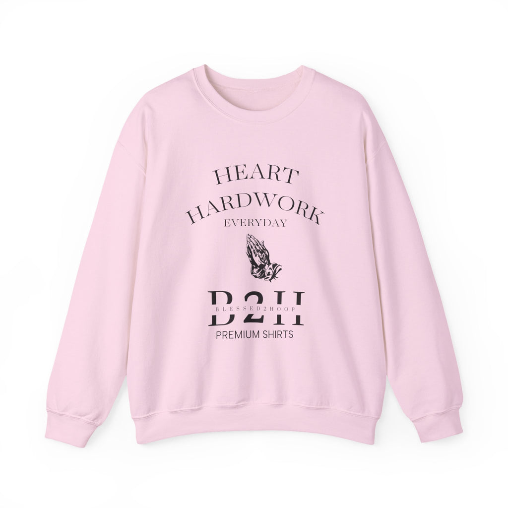 Heart Hardwork Unisex Crewneck Sweatshirt - Cozy Everyday Essential, Gift for Him/Her, Casual Style, Layering Must-Have