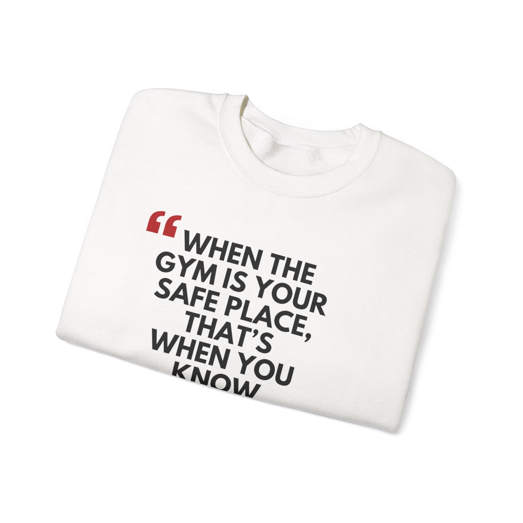 Gym Blessed Unisex Crewneck Sweatshirt, Motivational Apparel, Fitness Gift, Workout Outfit, Casual Style, Inspirational Clothing