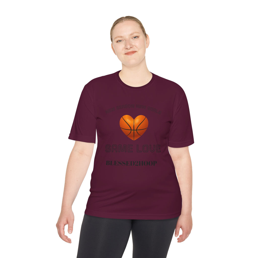Unisex Basketball Motivational Tee - Same Love, Blessed2Hoop, Sportswear, Fitness Gift, Athletic Apparel, Team Spirit Shirt