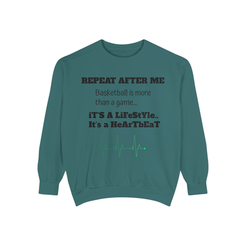 Basketball Lifestyle Sweatshirt, Unisex Garment-Dyed Crewneck Sweater, Sports Apparel, Unique Gift for Athletes, Casual Wear, [...]