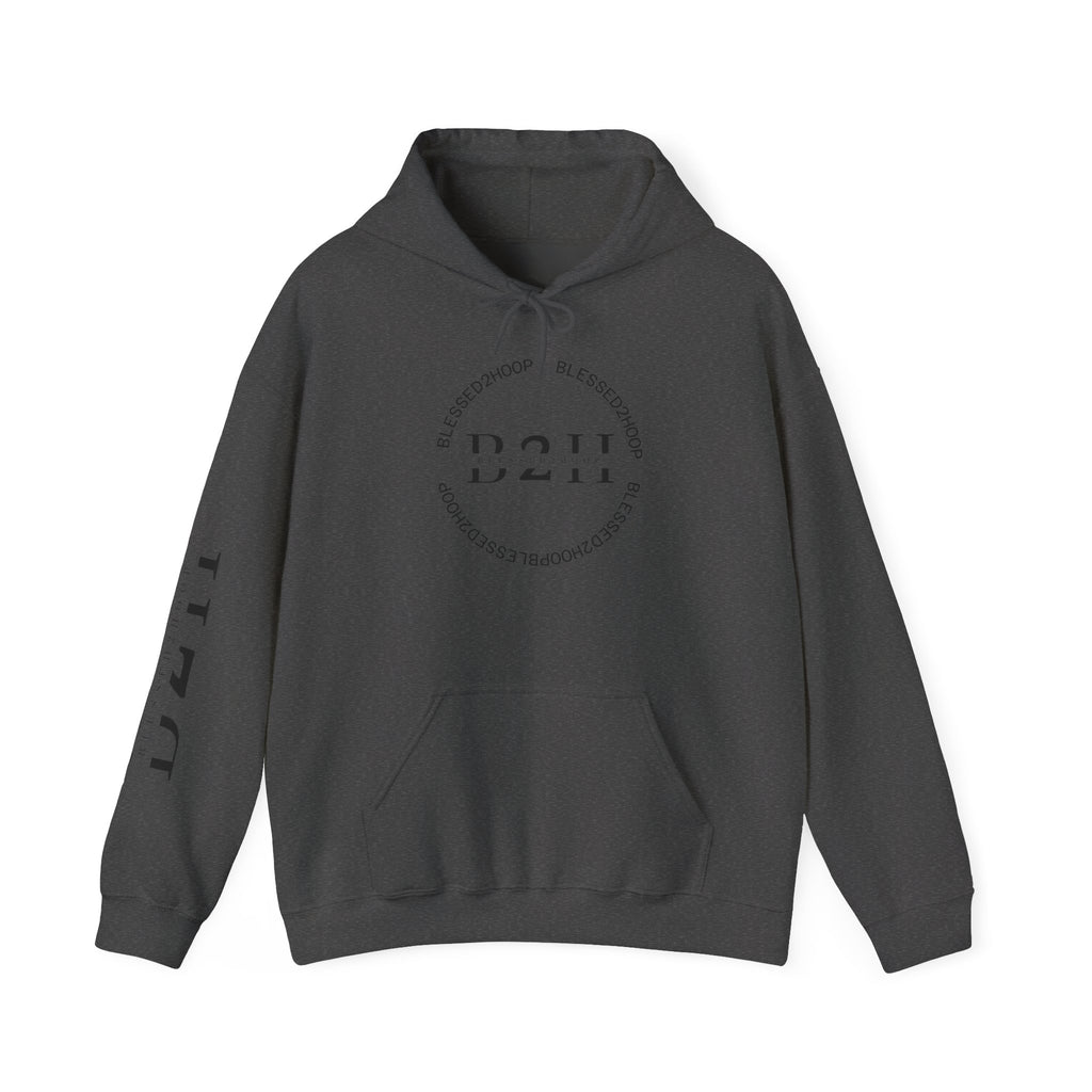 Minimalist Unisex Hoodie with B2H Design, Cozy Sweatshirt, Stylish Layering Piece, Perfect for Gifting, Casual Wear, Year-Round Comfort