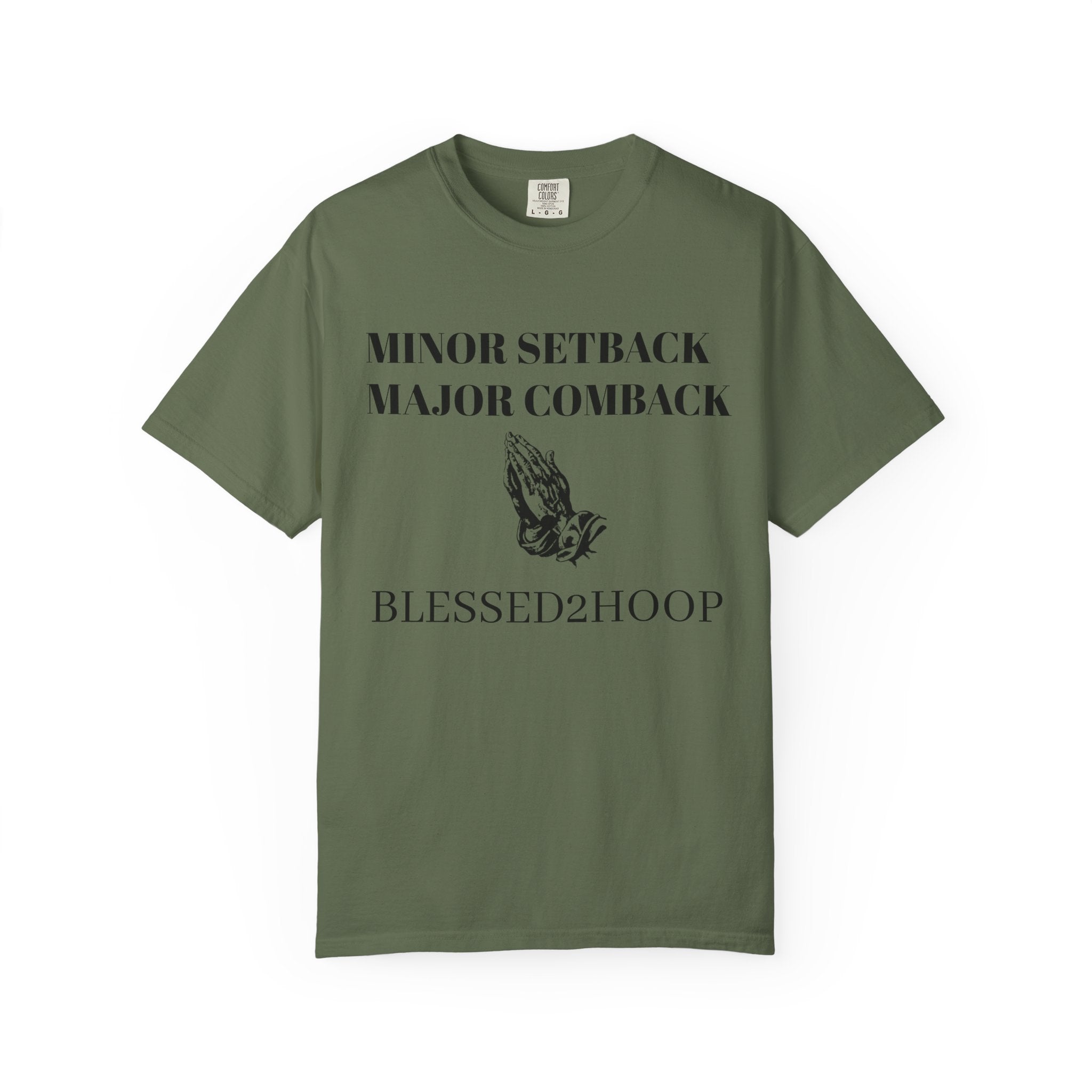 Motivational T-Shirt - Minor Setback Major Comeback, Casual Wear, Gift for Athletes, Positive Vibes, Unisex Fashion, Encouragement Tee