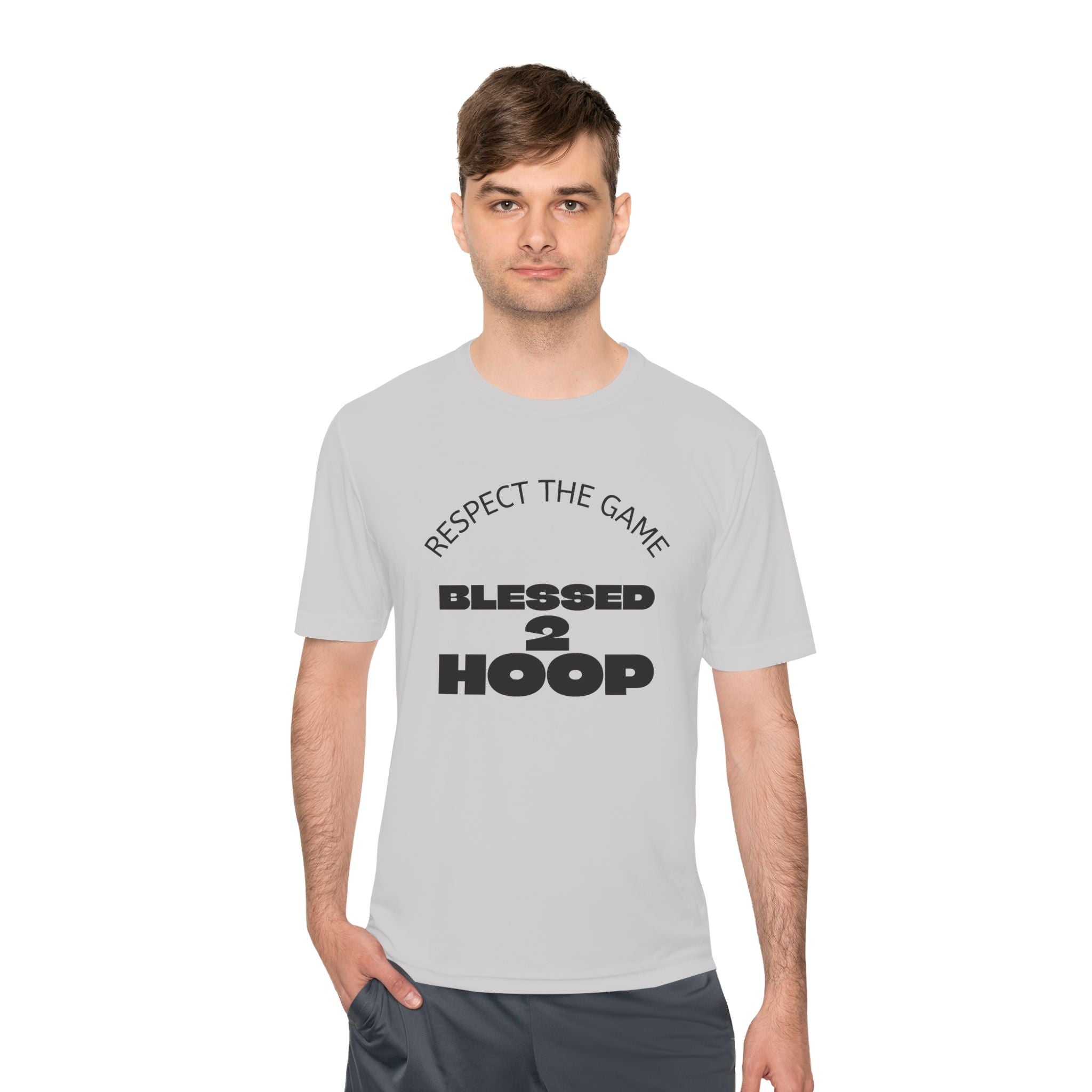 Unisex Athletic Tee - "Blessed 2 Hoop" Sports Shirt, Basketball Clothing, Fitness Wear, Gym Gear, Activewear for Sports Lovers