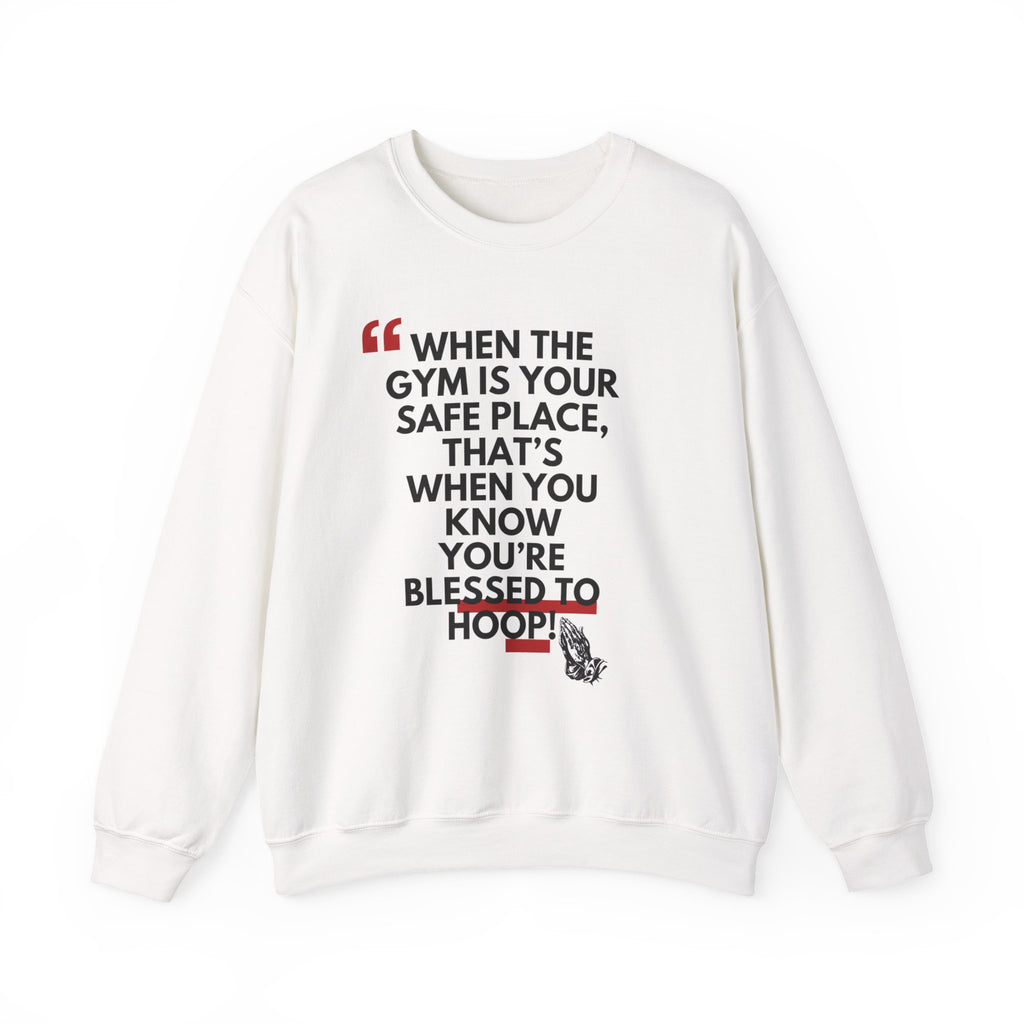 Gym Blessed Unisex Crewneck Sweatshirt, Motivational Apparel, Fitness Gift, Workout Outfit, Casual Style, Inspirational Clothing