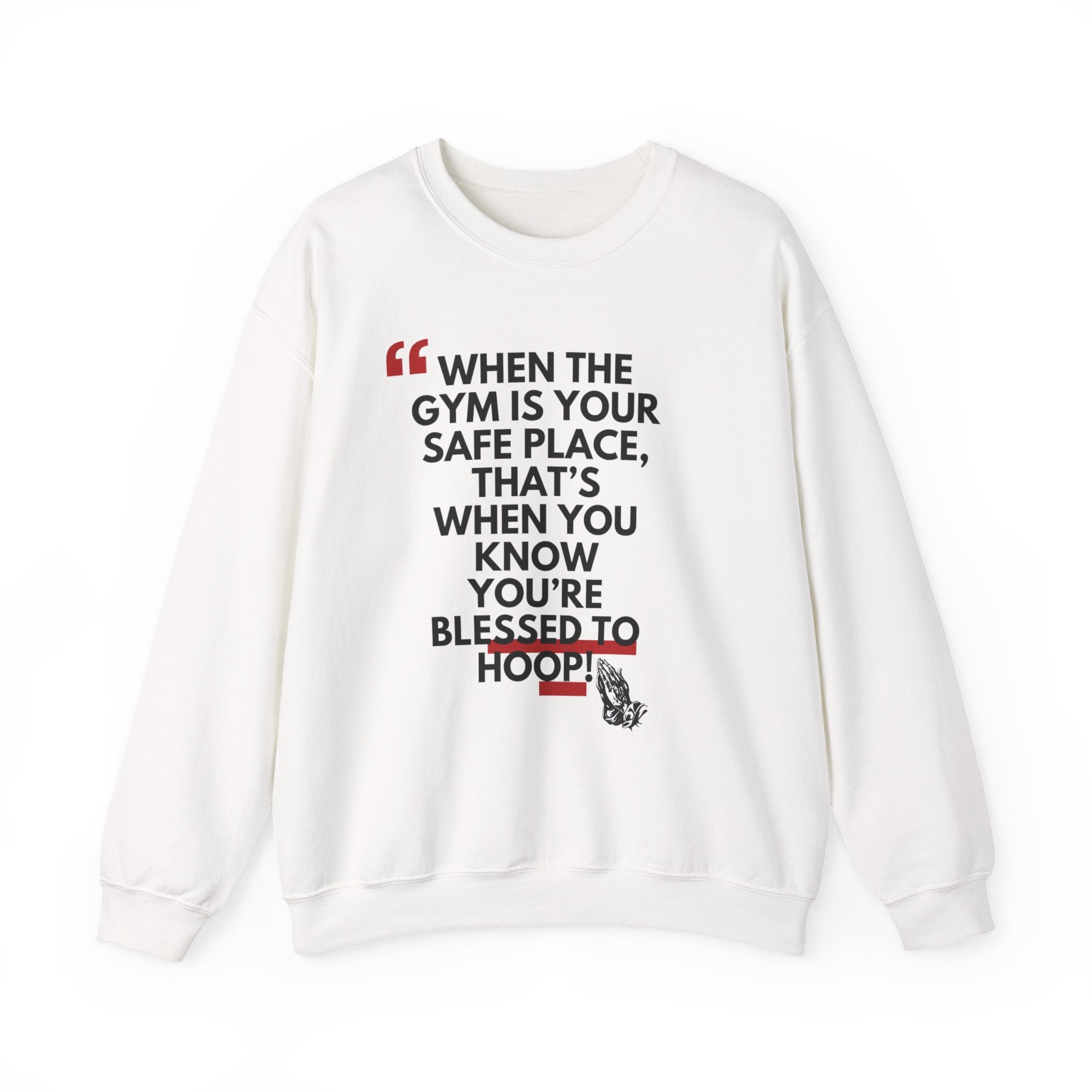 Gym Blessed Unisex Crewneck Sweatshirt, Motivational Apparel, Fitness Gift, Workout Outfit, Casual Style, Inspirational Clothing