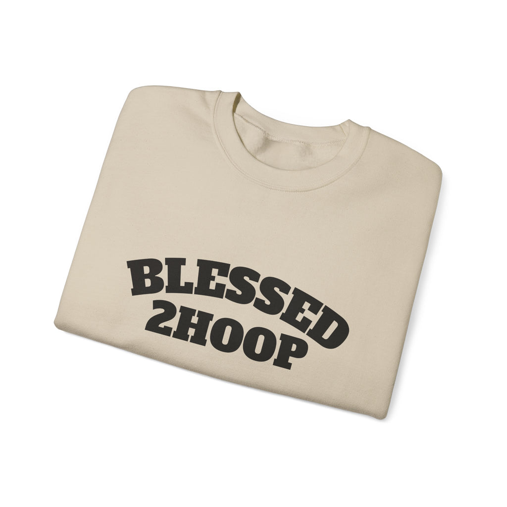 Blessed 2 Hoop Sweatshirt - Unisex Heavy Blend Crewneck, Comfortable, Casual Wear, Perfect for Athletes, Gifts for Basketball Lovers