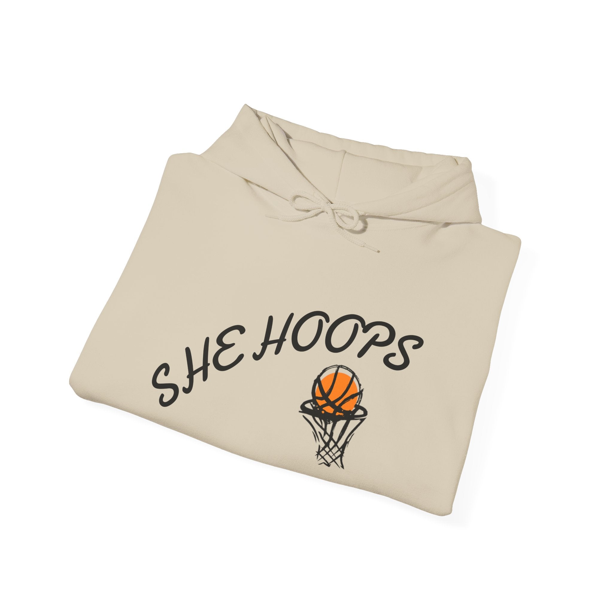 She Hoops Unisex Heavy Blend™ Hoodie - Perfect for Basketball Lovers, Sports Fans, Gift for Her, Athleisure Wear, Cozy Streetwear