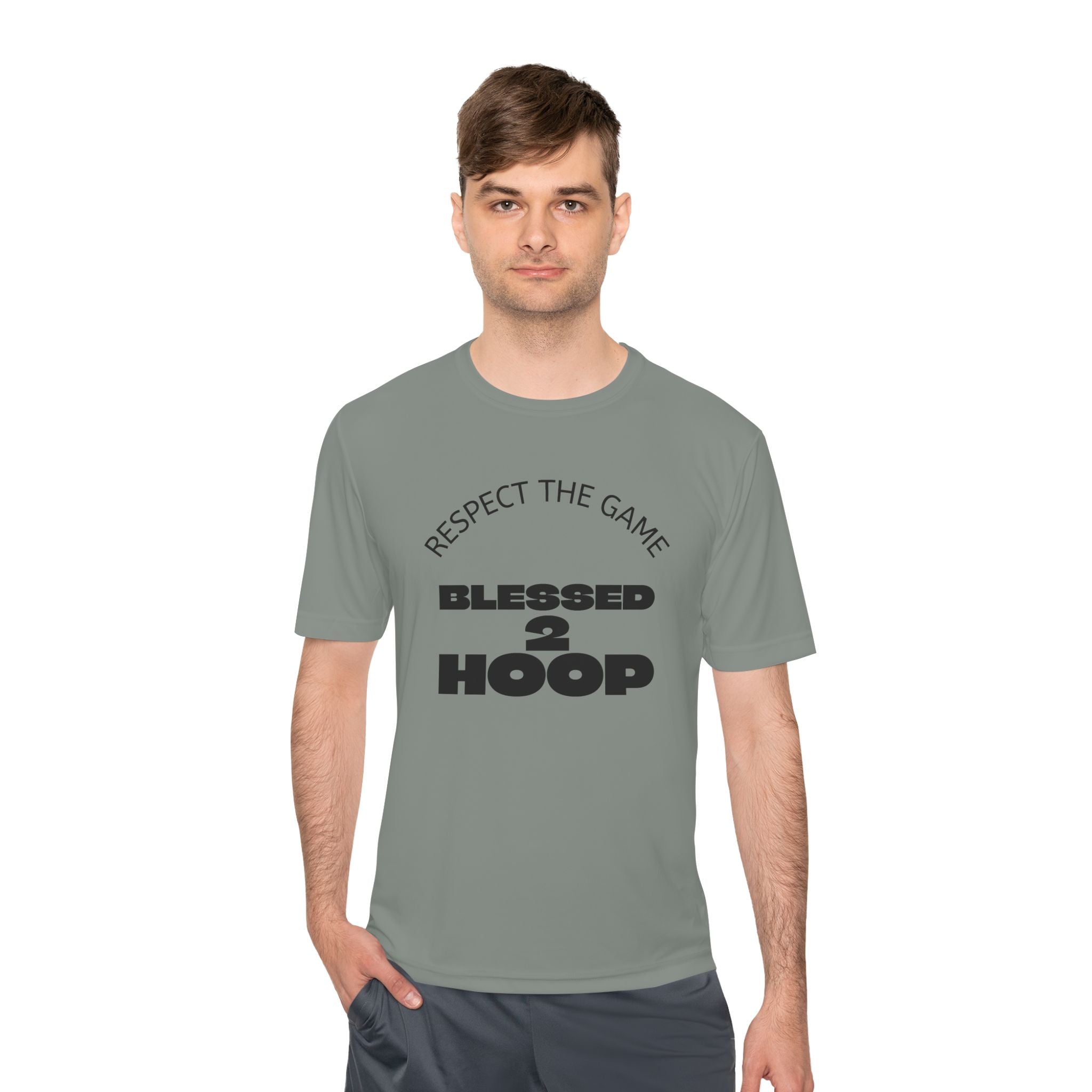Unisex Athletic Tee - "Blessed 2 Hoop" Sports Shirt, Basketball Clothing, Fitness Wear, Gym Gear, Activewear for Sports Lovers
