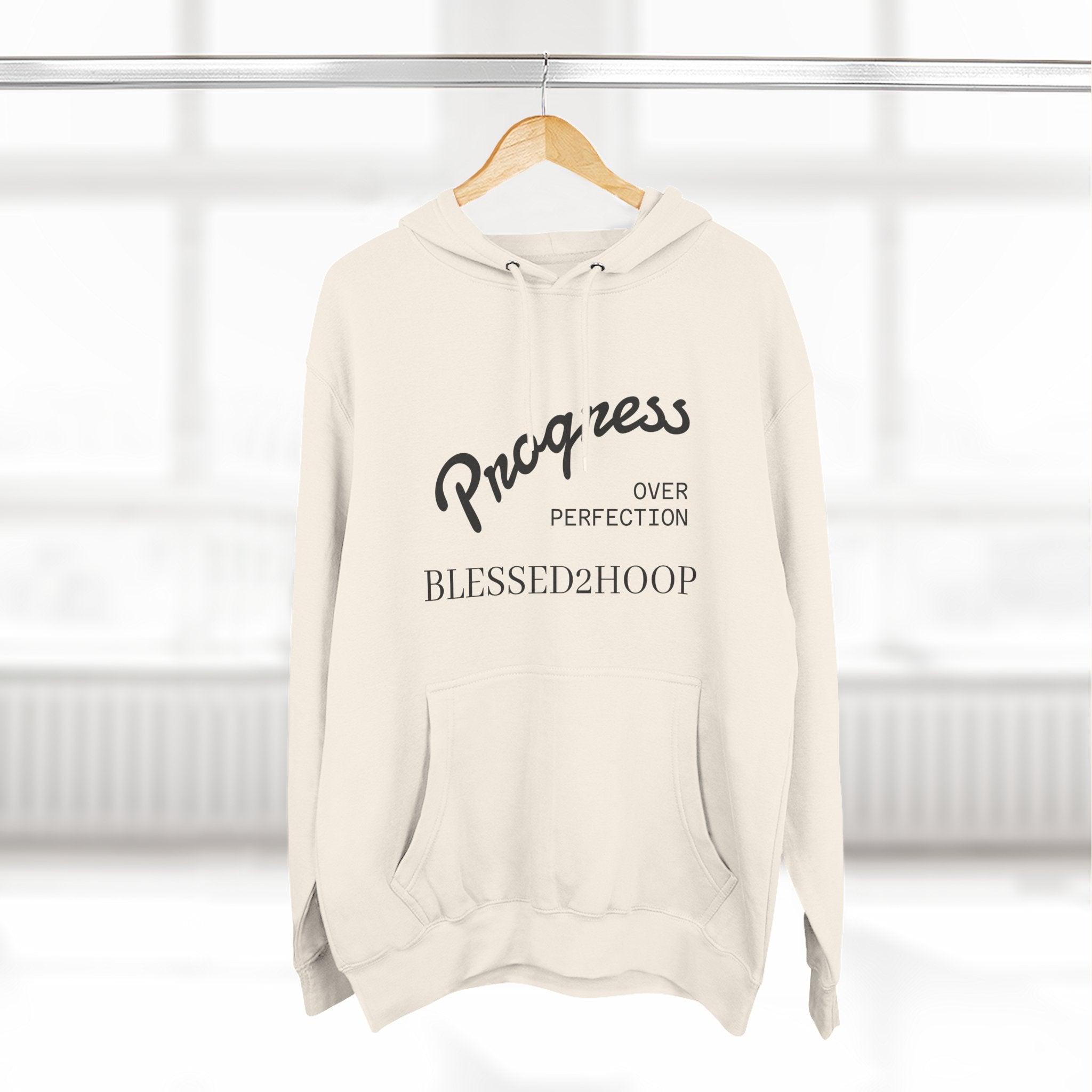 Three-Panel Fleece Hoodie