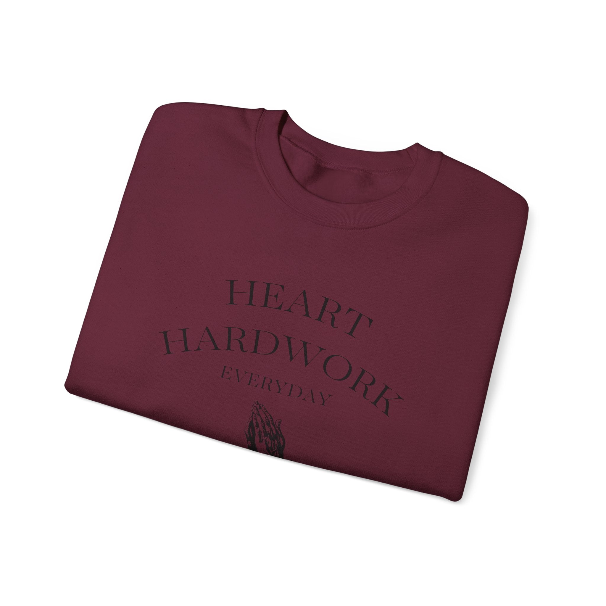 Heart Hardwork Unisex Crewneck Sweatshirt - Cozy Everyday Essential, Gift for Him/Her, Casual Style, Layering Must-Have