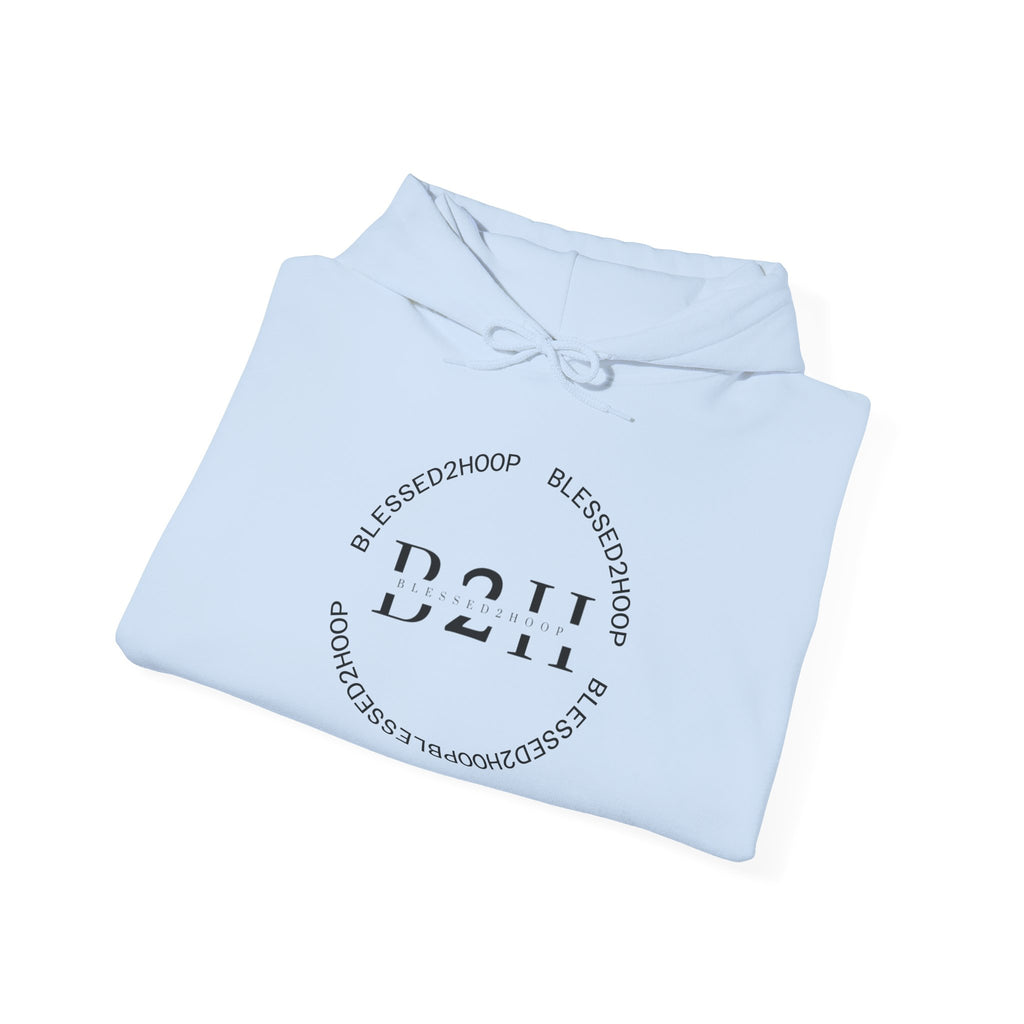 Minimalist Unisex Hoodie with B2H Design, Cozy Sweatshirt, Stylish Layering Piece, Perfect for Gifting, Casual Wear, Year-Round Comfort