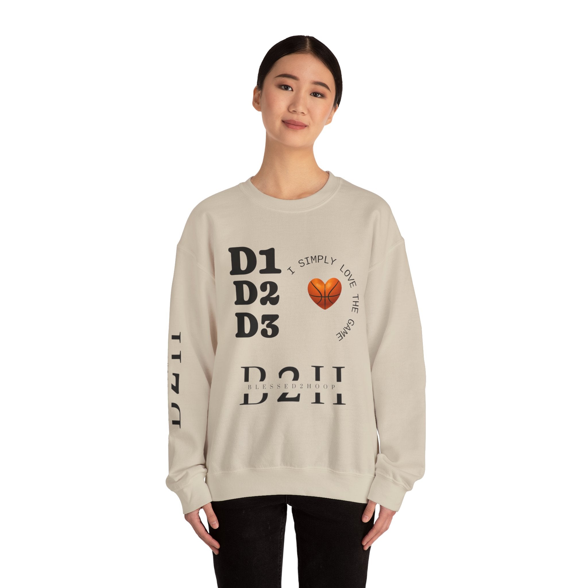 I Love the Game Crewneck Sweatshirt, Unisex Athletic Apparel, Sports Lover Gift, Casual Streetwear, Trendy Sweatshirt