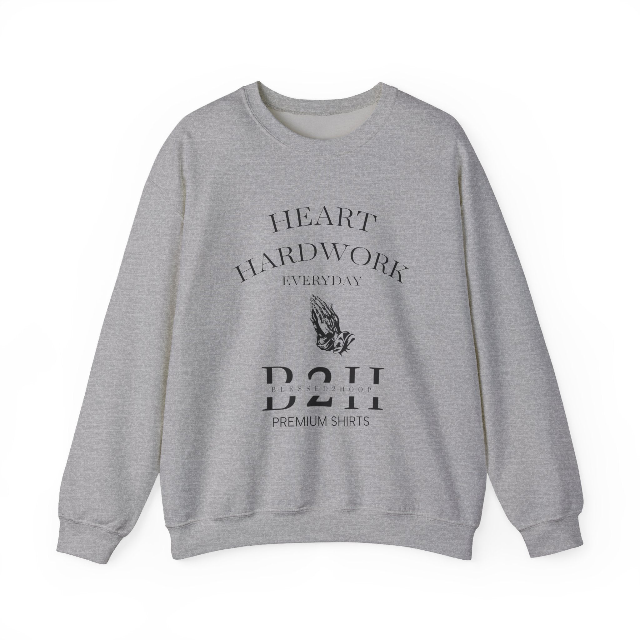 Heart Hardwork Unisex Crewneck Sweatshirt - Cozy Everyday Essential, Gift for Him/Her, Casual Style, Layering Must-Have