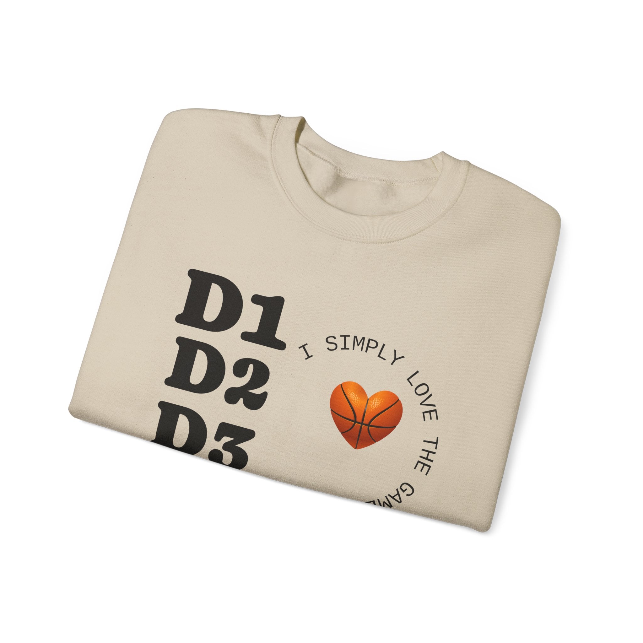 I Love the Game Crewneck Sweatshirt, Unisex Athletic Apparel, Sports Lover Gift, Casual Streetwear, Trendy Sweatshirt