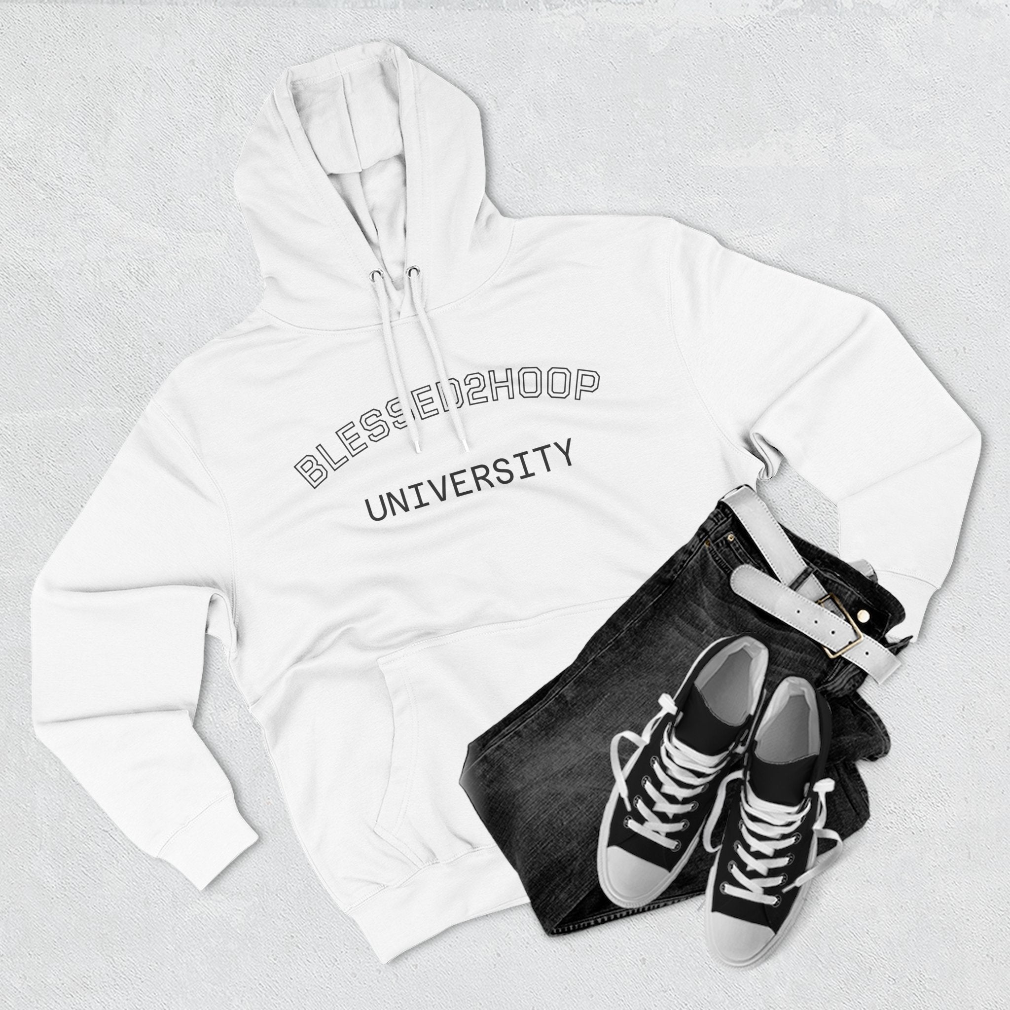 Blessed 2 Hoop University Hoodie - Cozy Fleece Pullover for Basketball Lovers, Casual Wear, Gift for Sports Events, College Apparel, [...]