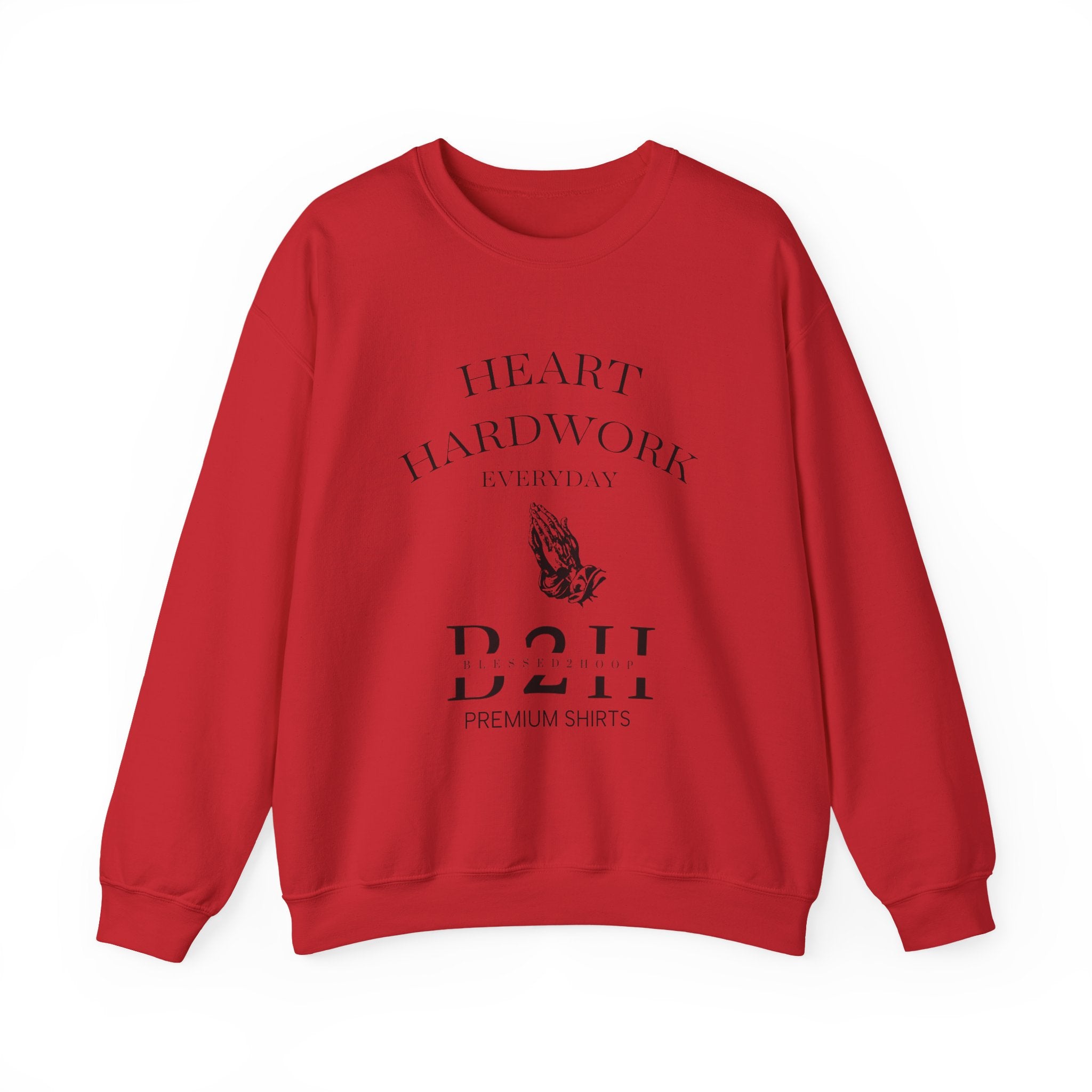 Heart Hardwork Unisex Crewneck Sweatshirt - Cozy Everyday Essential, Gift for Him/Her, Casual Style, Layering Must-Have