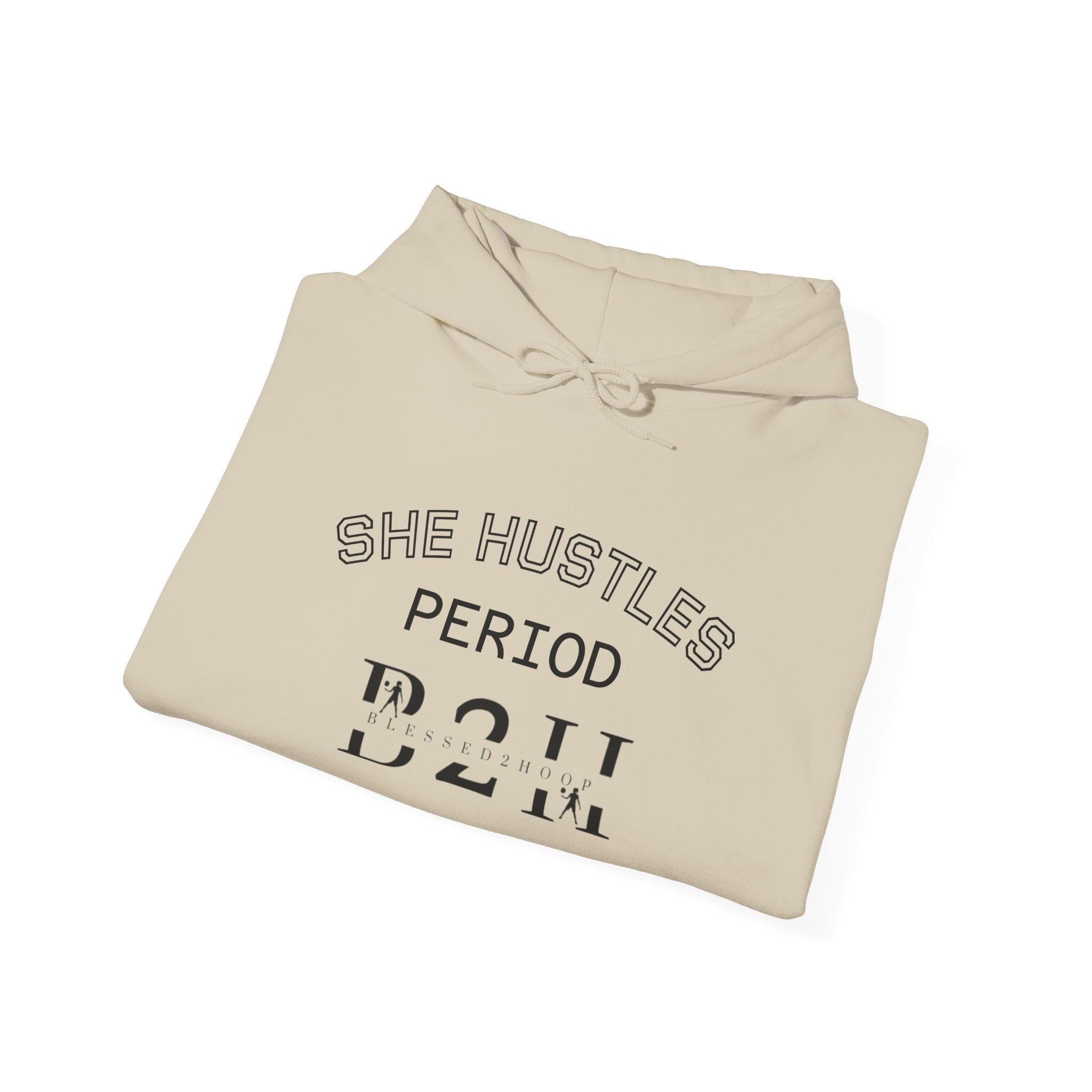She Hustles Hoodie | Motivational Unisex Sweatshirt | Lifestyle Gift | Empowering Activewear | Casual Wear | Perfect for Every Day