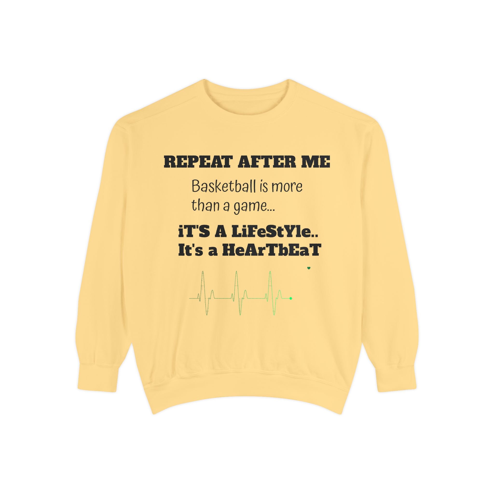 Basketball Lifestyle Sweatshirt, Unisex Garment-Dyed Crewneck Sweater, Sports Apparel, Unique Gift for Athletes, Casual Wear, [...]