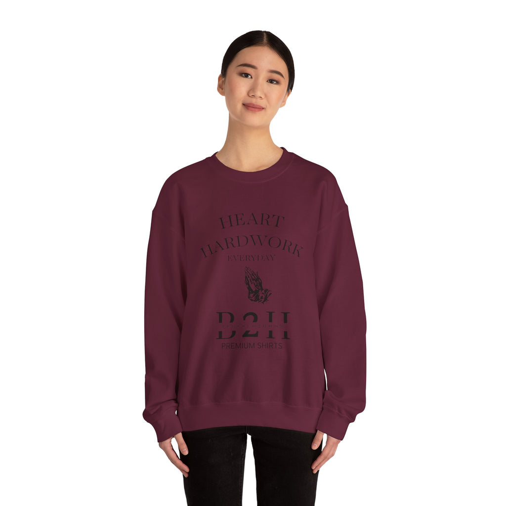 Heart Hardwork Unisex Crewneck Sweatshirt - Cozy Everyday Essential, Gift for Him/Her, Casual Style, Layering Must-Have