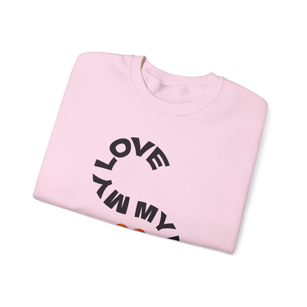 Love My Passion Unisex Crewneck Sweatshirt, Cozy Graphic Sweatshirt, Gift for Creatives, Casual Wear, Street Style