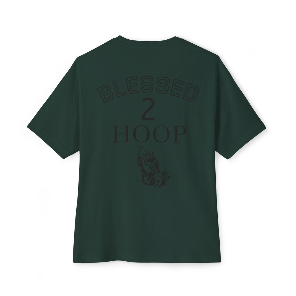 Unisex Boxy Tee - Blessed to Hoop, Trendy Oversized Shirt for Basketball Fans, Casual Wear, Gifts for Sports Enthusiasts, Streetwear Style