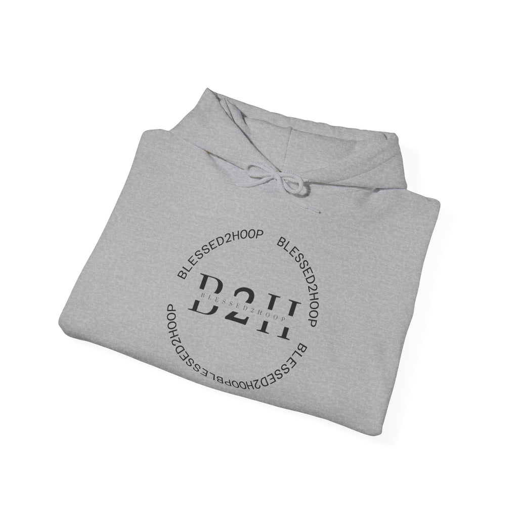 Minimalist Unisex Hoodie with B2H Design, Cozy Sweatshirt, Stylish Layering Piece, Perfect for Gifting, Casual Wear, Year-Round Comfort