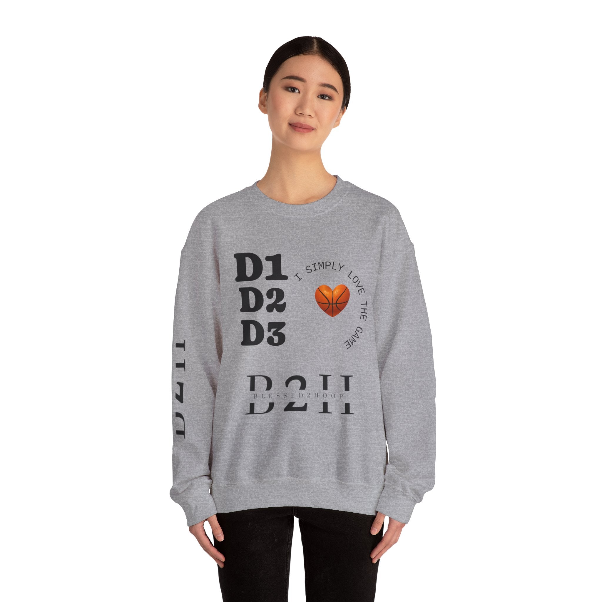 I Love the Game Crewneck Sweatshirt, Unisex Athletic Apparel, Sports Lover Gift, Casual Streetwear, Trendy Sweatshirt