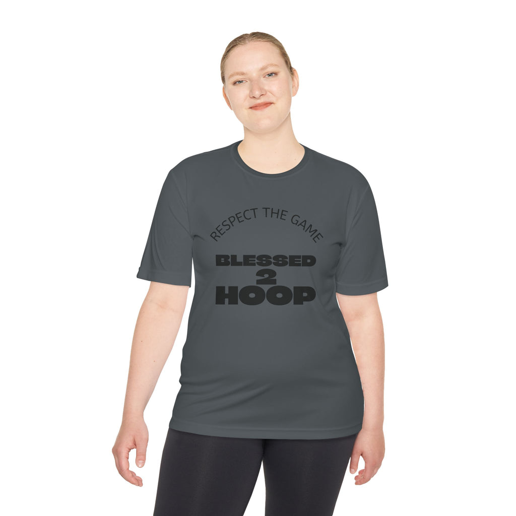 Unisex Athletic Tee - "Blessed 2 Hoop" Sports Shirt, Basketball Clothing, Fitness Wear, Gym Gear, Activewear for Sports Lovers