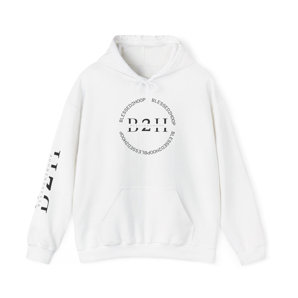 Minimalist Unisex Hoodie with B2H Design, Cozy Sweatshirt, Stylish Layering Piece, Perfect for Gifting, Casual Wear, Year-Round Comfort