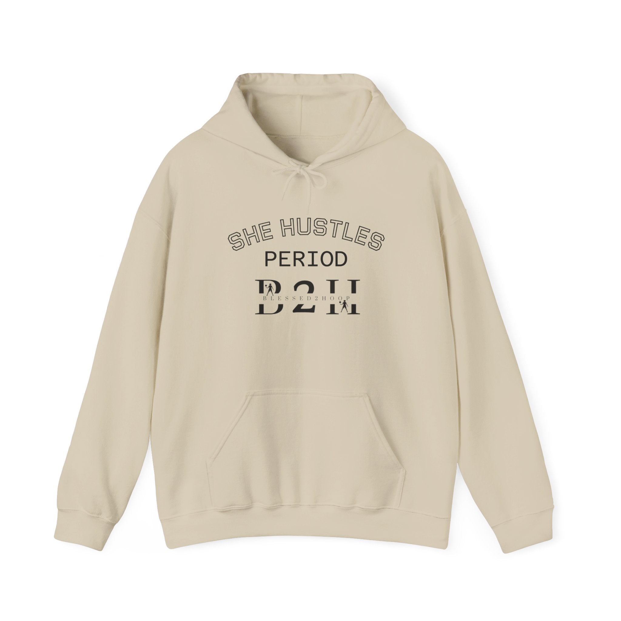 She Hustles Hoodie | Motivational Unisex Sweatshirt | Lifestyle Gift | Empowering Activewear | Casual Wear | Perfect for Every Day