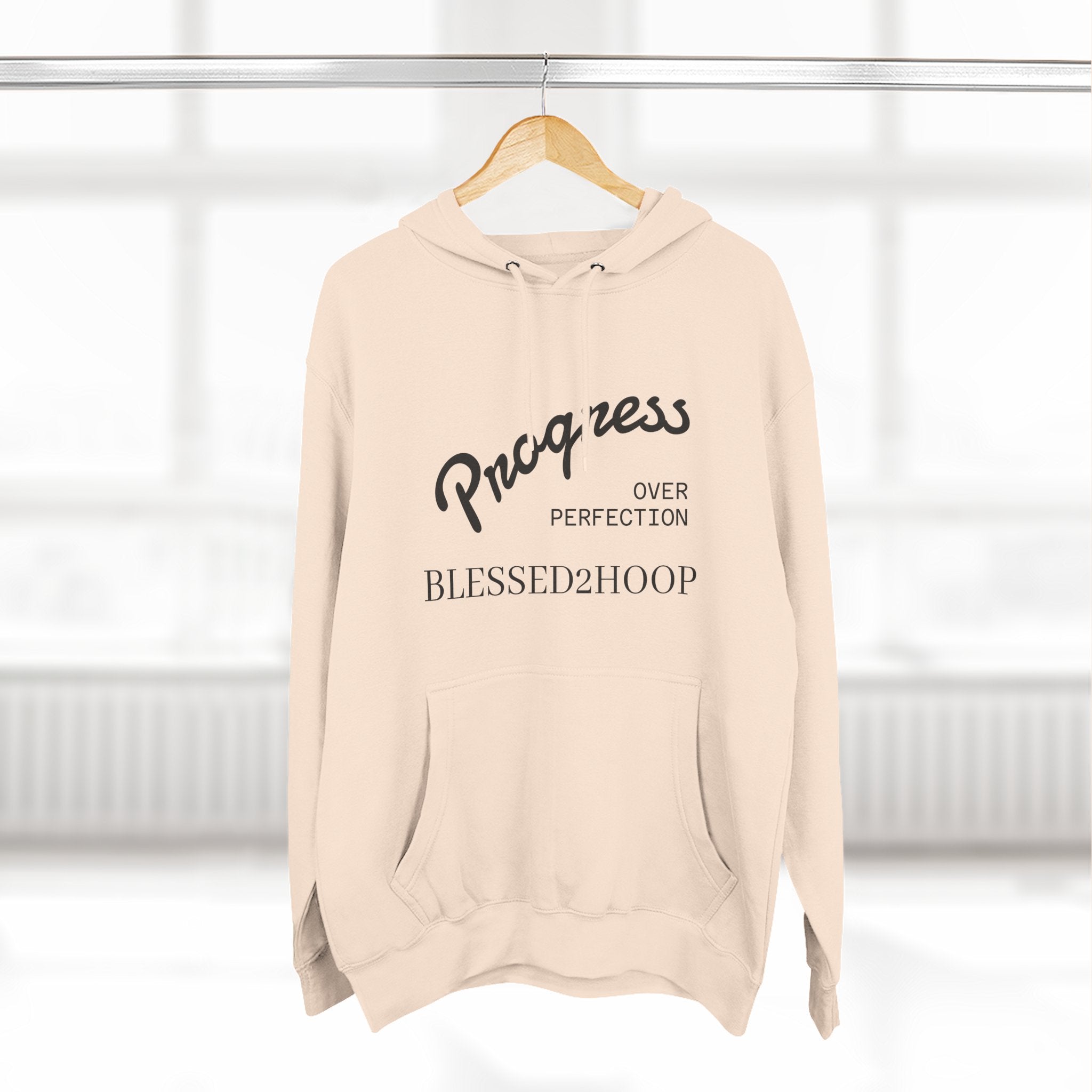 Three-Panel Fleece Hoodie