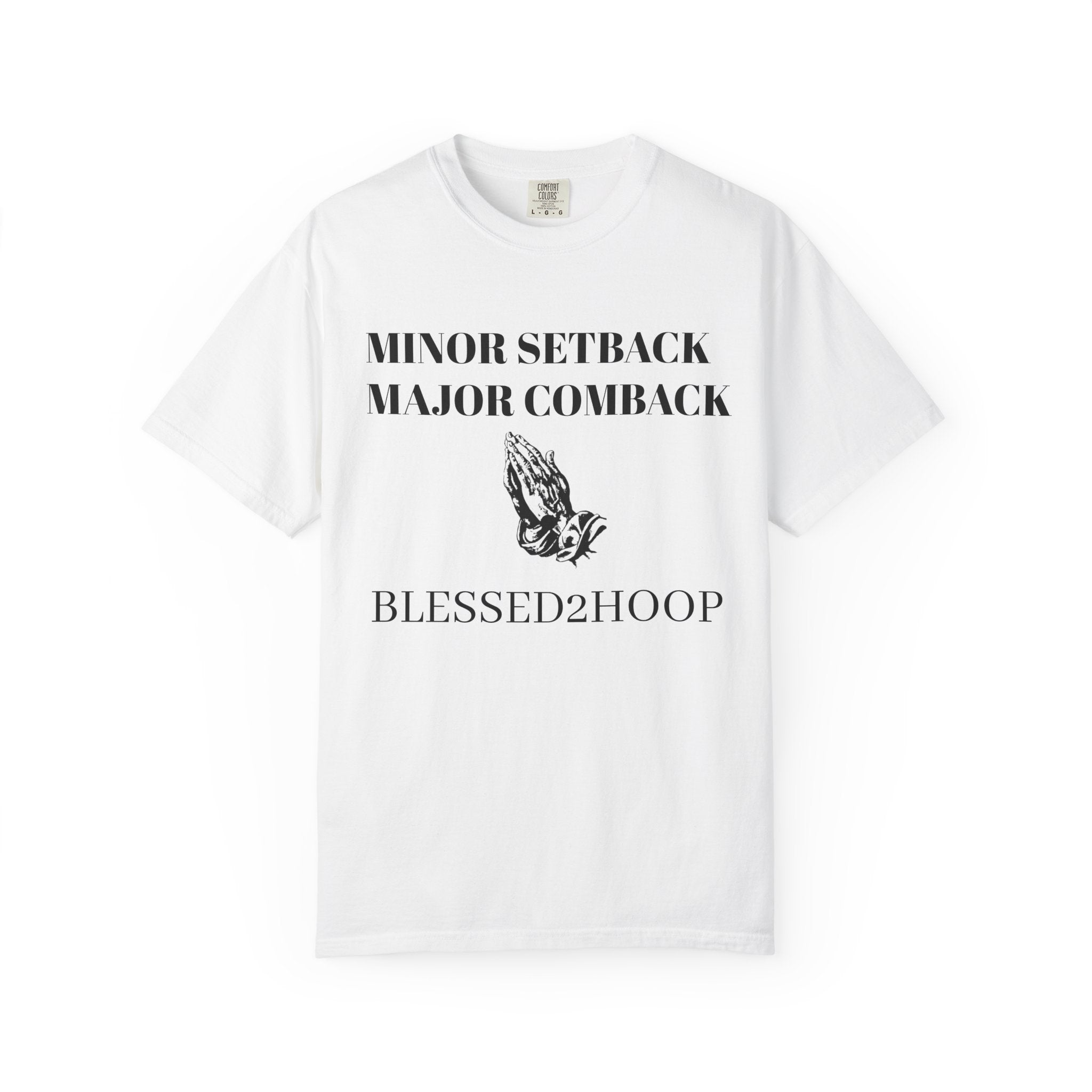 Motivational T-Shirt - Minor Setback Major Comeback, Casual Wear, Gift for Athletes, Positive Vibes, Unisex Fashion, Encouragement Tee