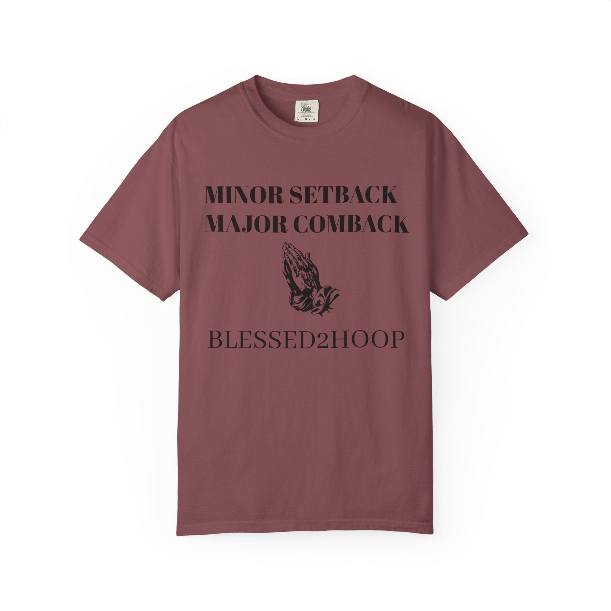 Motivational T-Shirt - Minor Setback Major Comeback, Casual Wear, Gift for Athletes, Positive Vibes, Unisex Fashion, Encouragement Tee