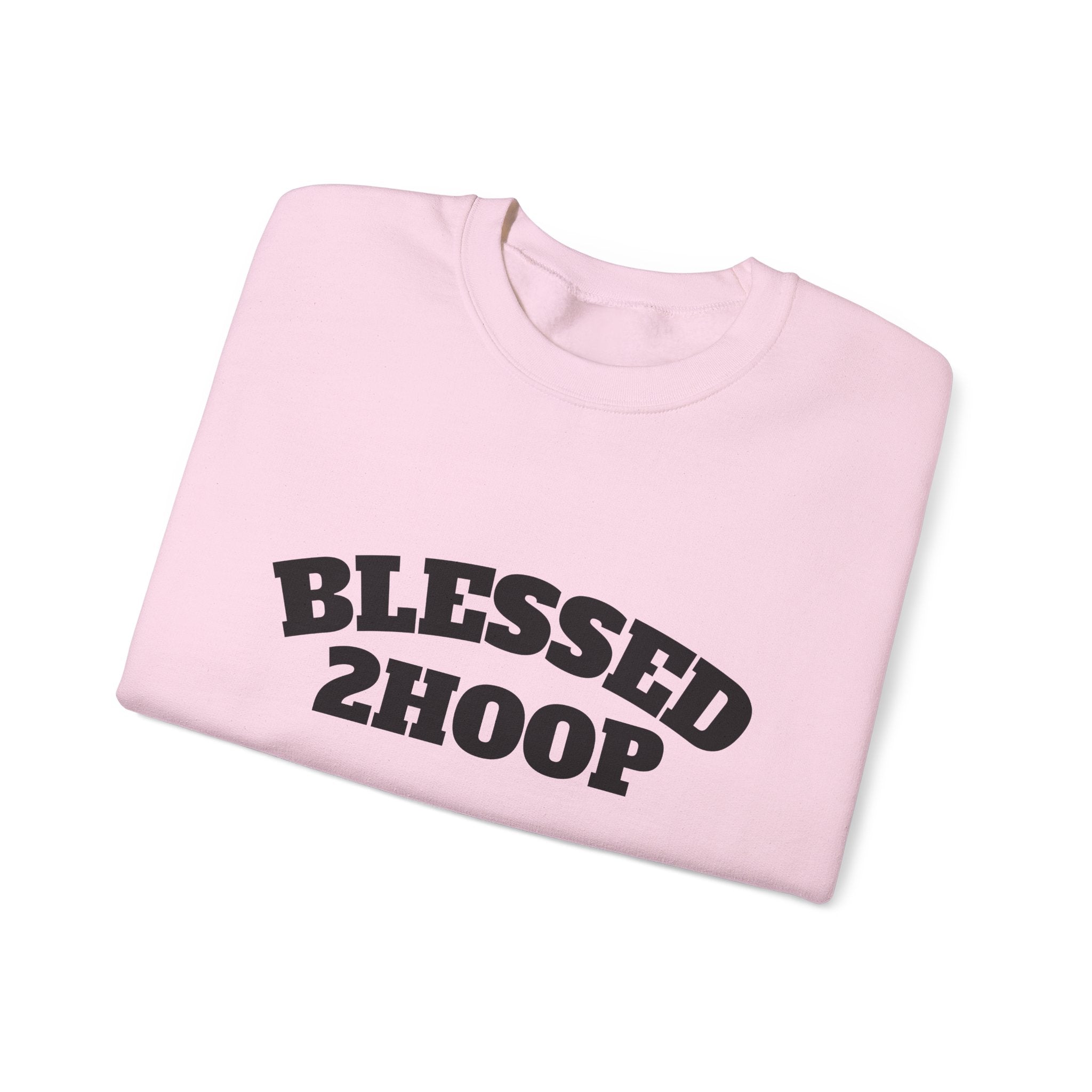 Blessed 2 Hoop Sweatshirt - Unisex Heavy Blend Crewneck, Comfortable, Casual Wear, Perfect for Athletes, Gifts for Basketball Lovers