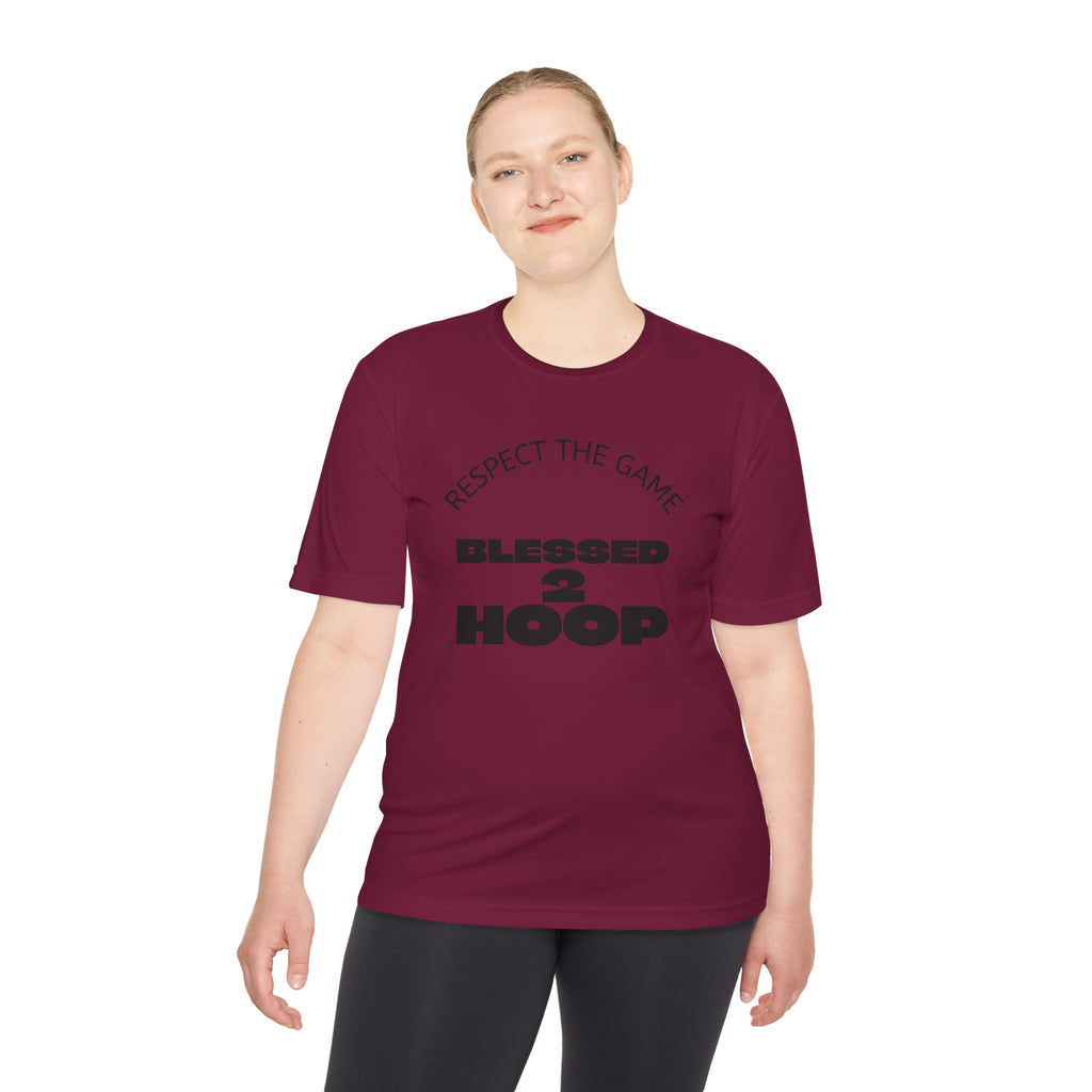 Unisex Athletic Tee - "Blessed 2 Hoop" Sports Shirt, Basketball Clothing, Fitness Wear, Gym Gear, Activewear for Sports Lovers