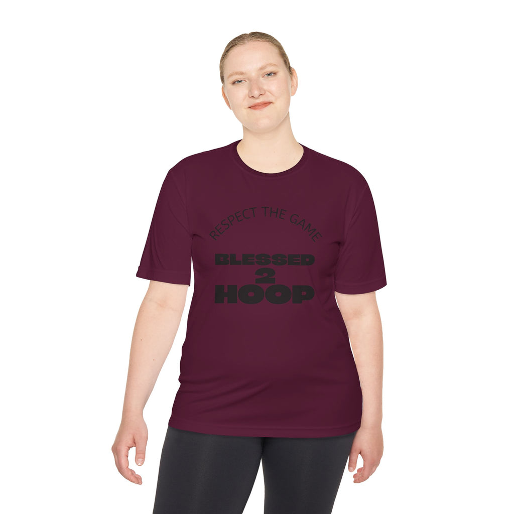 Unisex Athletic Tee - "Blessed 2 Hoop" Sports Shirt, Basketball Clothing, Fitness Wear, Gym Gear, Activewear for Sports Lovers