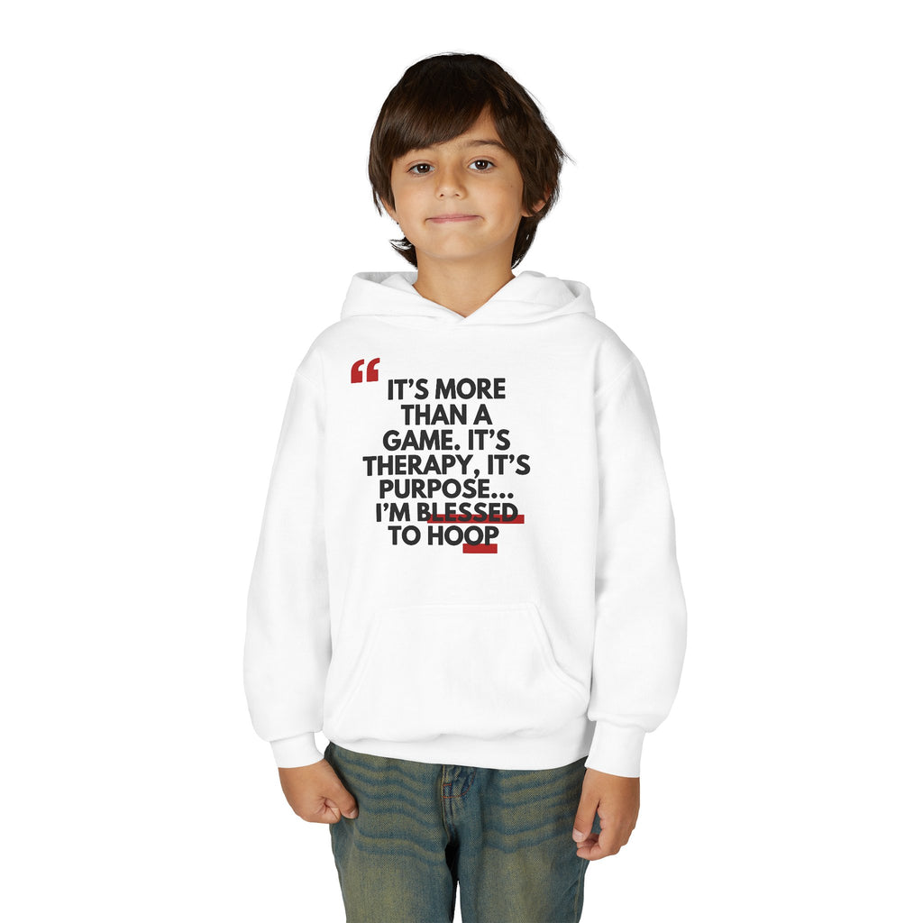 Basketball Inspiration Hoodie - Game Therapy Sweatshirt, Perfect Gift for Athletes, Youth Sportswear, Motivational Wear, Comfortable Hoodie